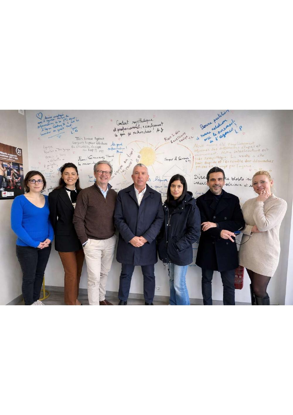 l'équipe de l'agence Rive Gauche Immobilier